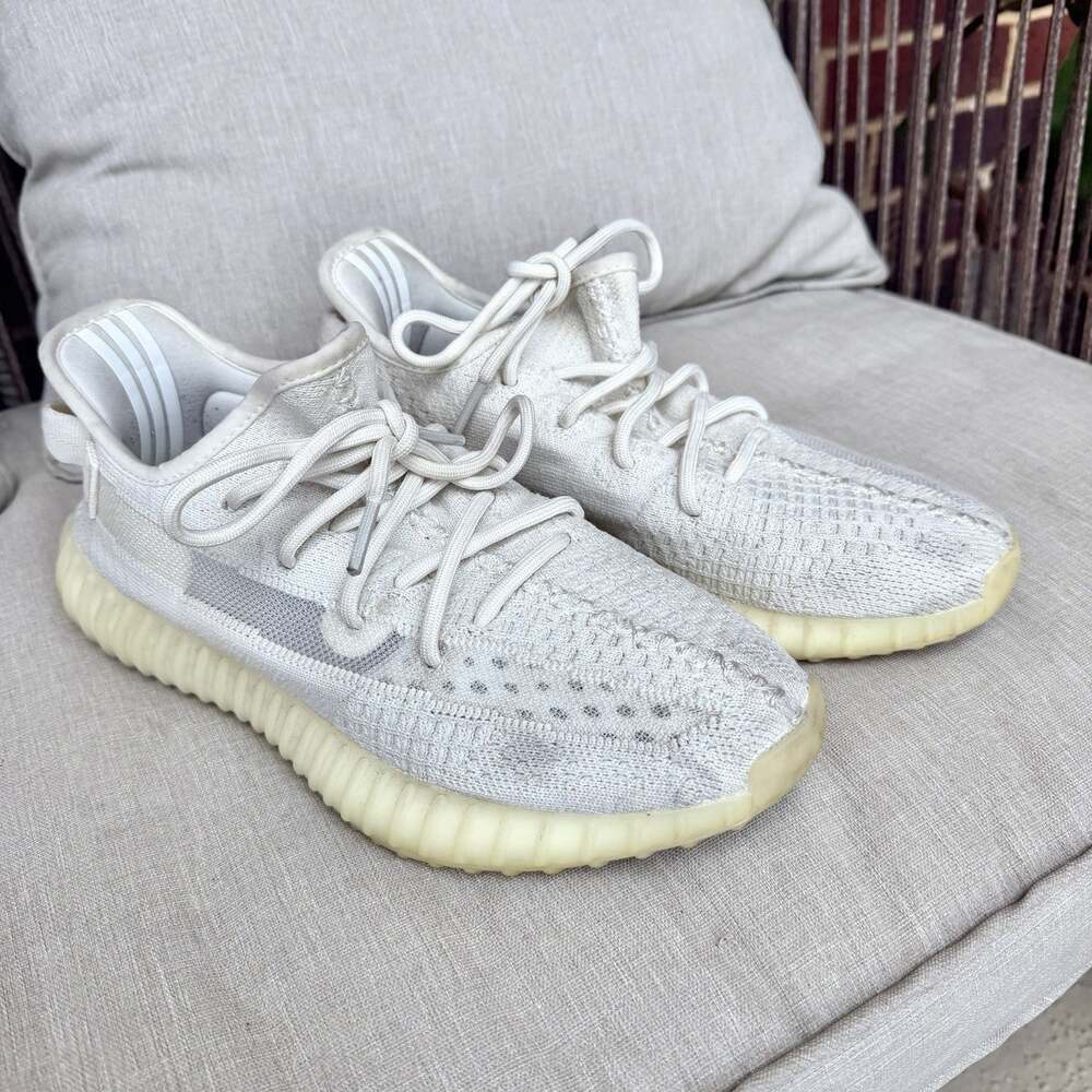 HQ6316 adidas Yeezy Boost 350 V2 Pure Oat Bone White Cream Ivory (Men's) 8.5